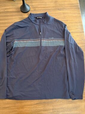 Travis Mathew Navy Quarter-Zip Pullover